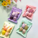 Macaron Bag Dopamine Cosmetic Egg Flocking Powder Puff