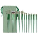13 PCs Purpleflower Holly Leaf Makeup Brushes Suit Soft Hair